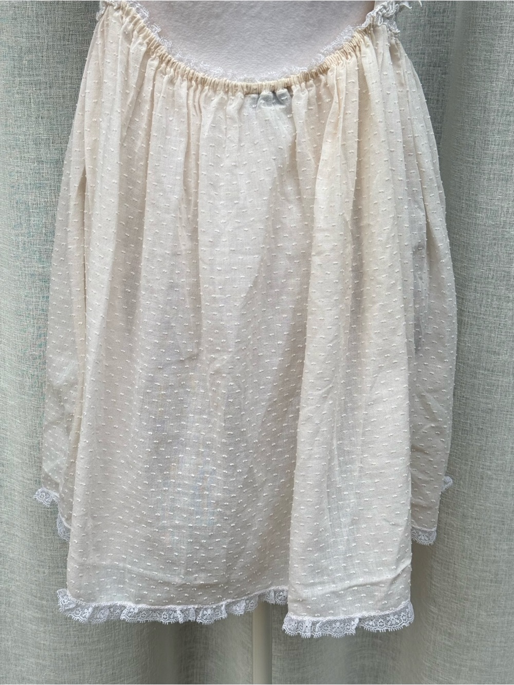 1980 Priamo white babydoll floral lingerie camisole top - Picture 3 of 9